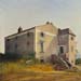 La casa del colle - olio su tavola - 1996